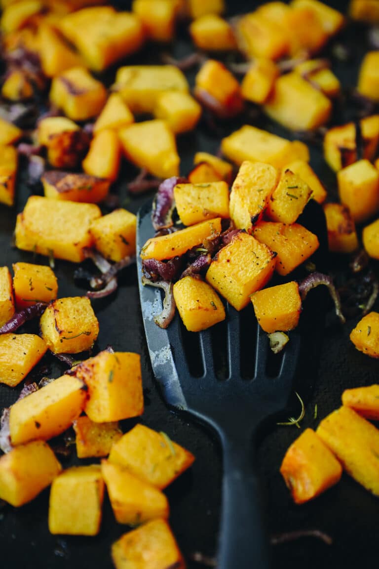 Easy Roasted Rosemary Butternut Squash - The Healthy Maven