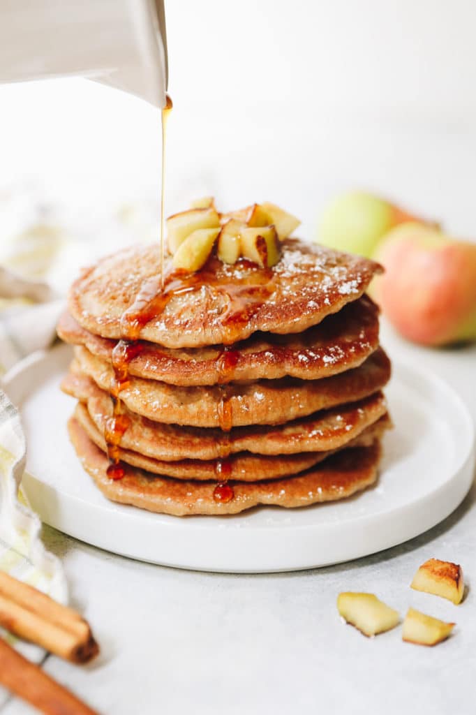 Apple Chai Pancakes - The Healthy Maven