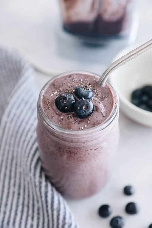 Best Blueberry Smoothie Recipe - The Healthy Maven