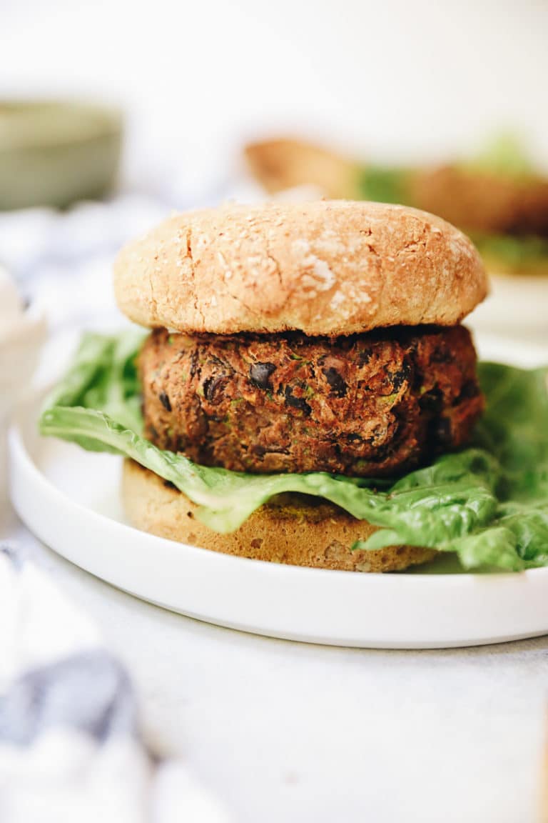 Zucchini Black Bean Burgers - The Healthy Maven