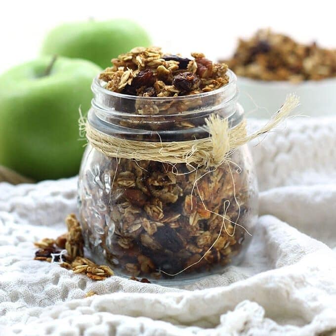 Apple Cinnamon Stovetop Granola - The Healthy Maven