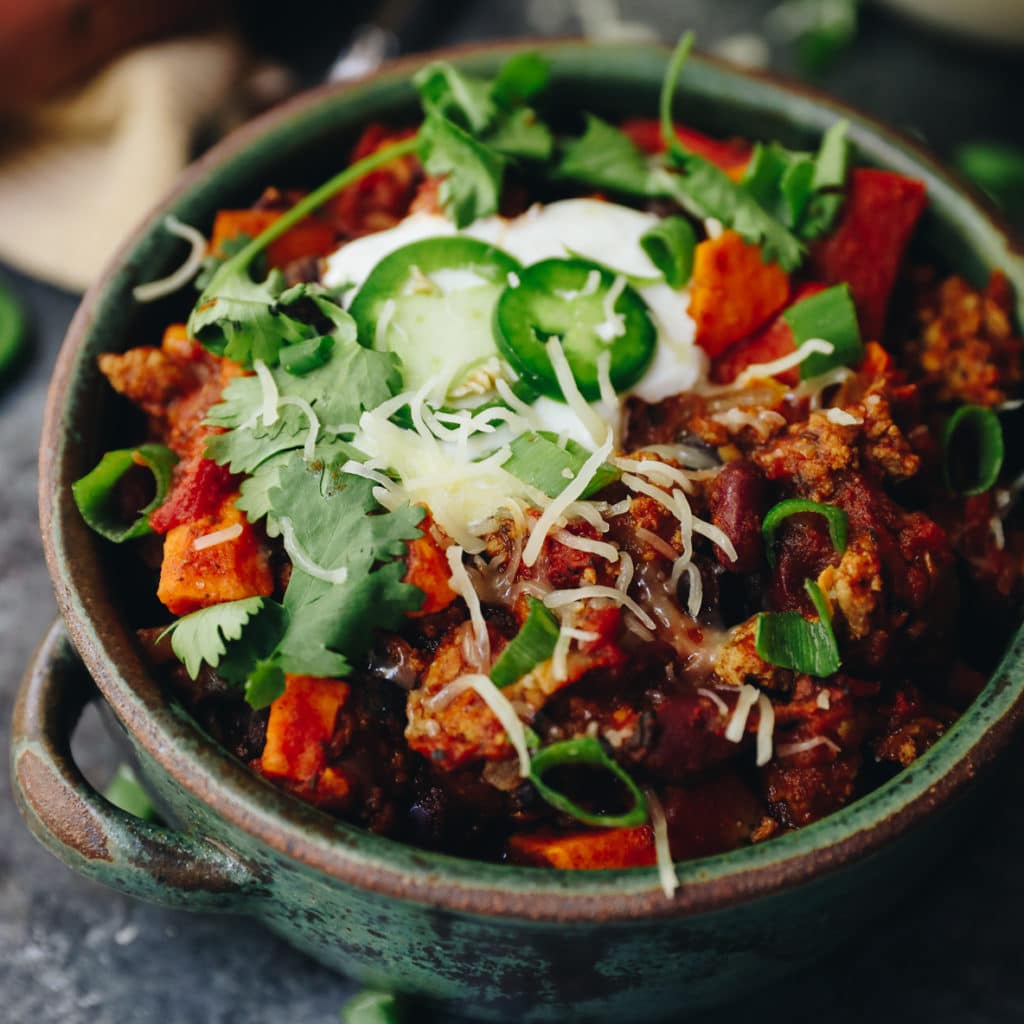 Sweet Potato Turkey Chili