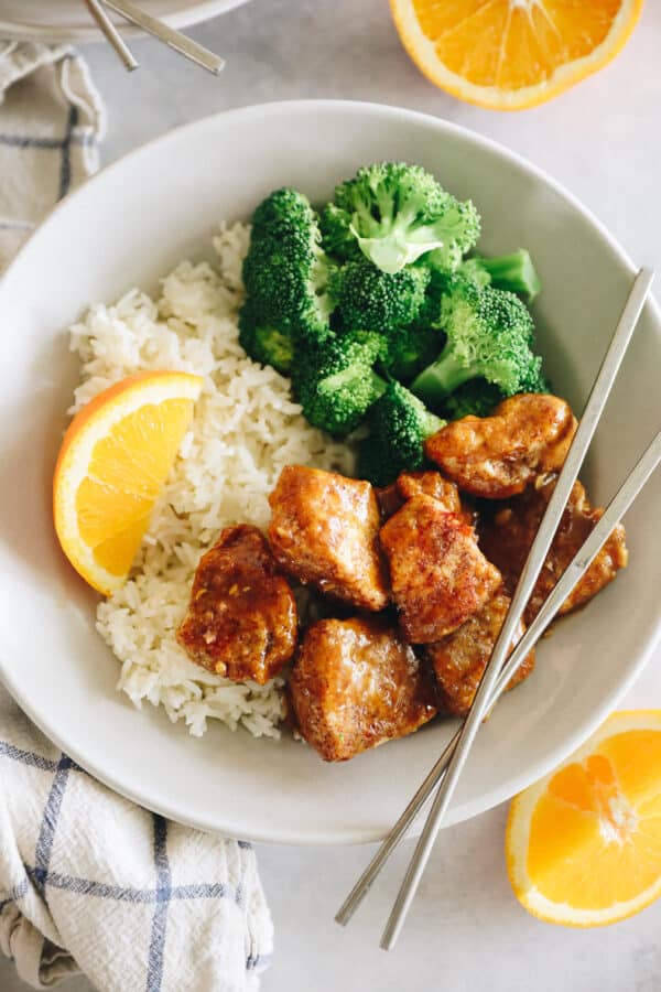 Sticky Orange Chicken Healthy Delicious The Healthy Maven