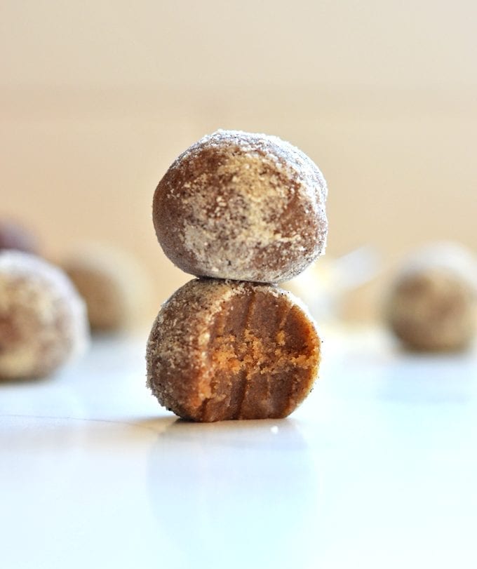Chocolate Peanut Butter Protein Balls - Eating Bird Food