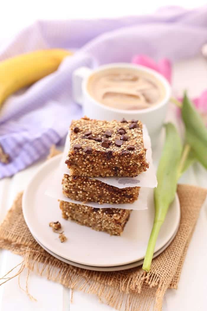 Banana Quinoa Breakfast Bars The Healthy Maven