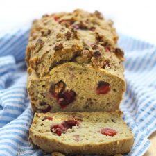 Gluten Free Cranberry Walnut Blender Bread - Holistic Rendezvous