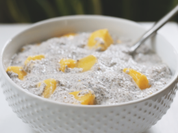 Coconut mango chia pudding - another healthy recipe by Familicious