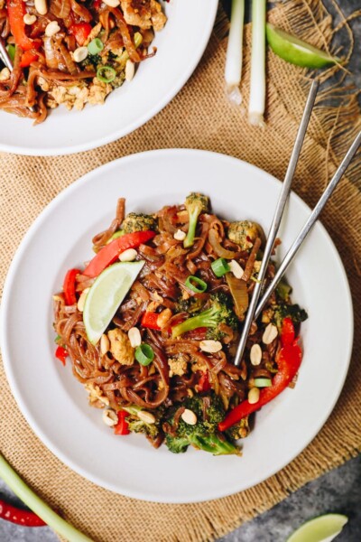 Veggie Pad Thai Recipe [20 Minutes] - The Healthy Maven