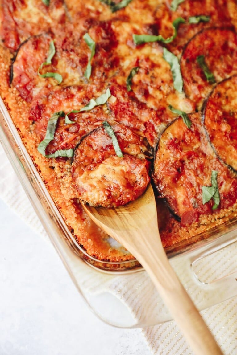 Eggplant Parmesan Quinoa Casserole The Healthy Maven