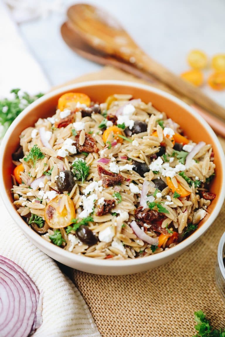 Mediterranean Orzo Salad Recipe - The Healthy Maven