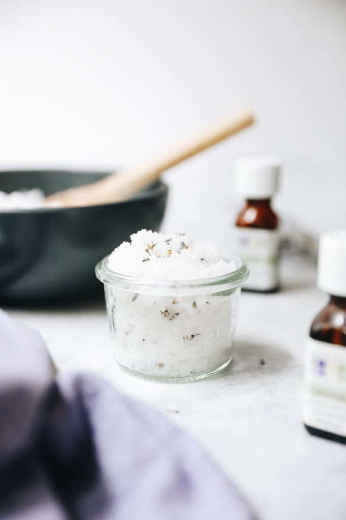 Exfoliating Salt Scrub Recipe [DIY Body Scrub]