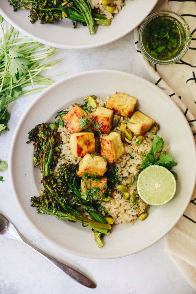 Cilantro Lime Tofu Bowls - The Healthy Maven