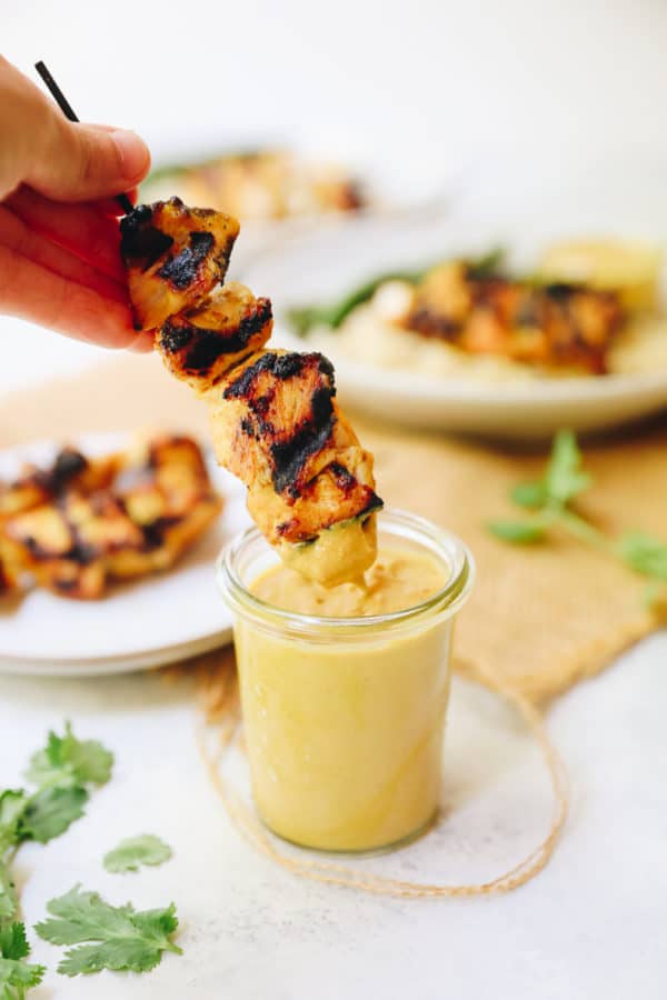 Best Chicken Satay Recipe [with Peanut Sauce] - The Healthy Maven