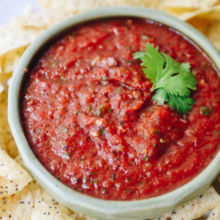 Restaurant Style Salsa Recipe [Ready In 5 Minutes!] - The Healthy Maven