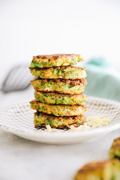 Broccoli Cheddar Fritters [Easy + Delicious!] - The Healthy Maven