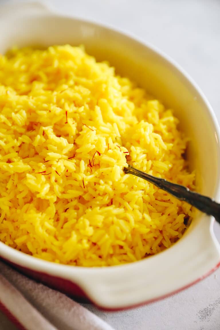 Easy Saffron Rice - The Healthy Maven