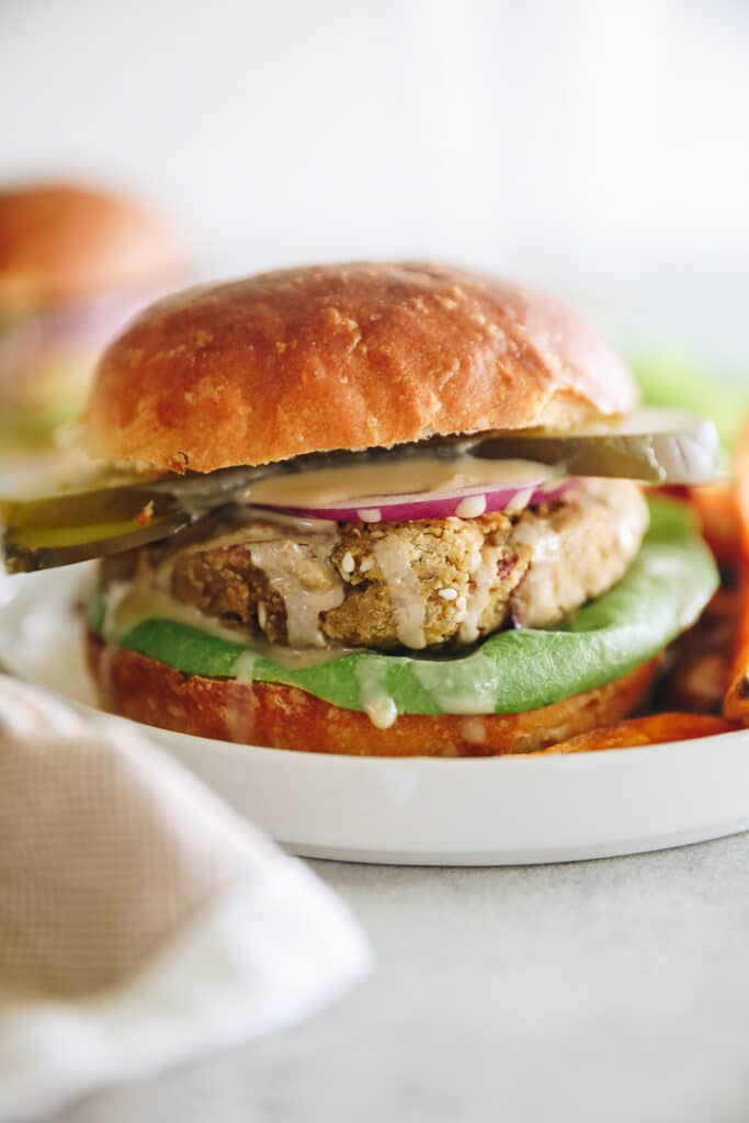 Easy Falafel Burger Recipe - The Healthy Maven