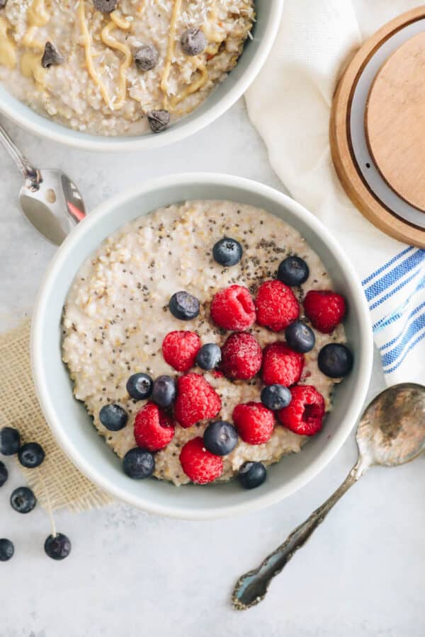 Overnight Steel Cut Oats Recipe - The Healthy Maven