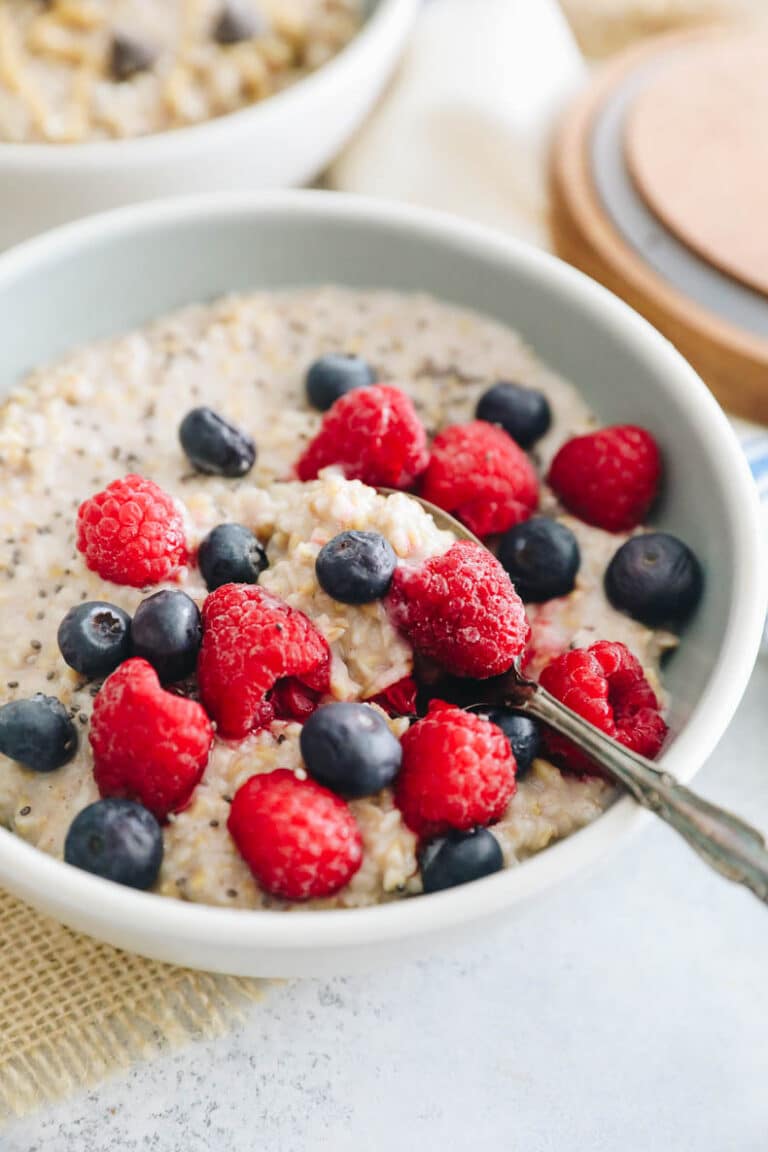 Overnight Steel Cut Oats Recipe - The Healthy Maven