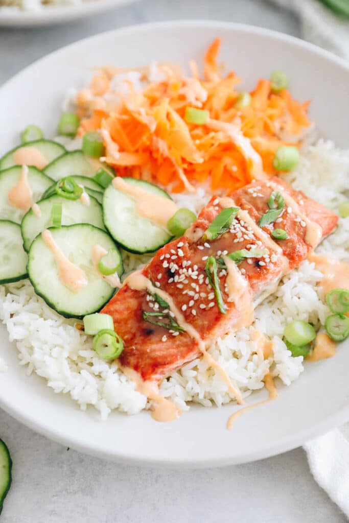 The BEST Salmon Bowl Recipe The Healthy Maven