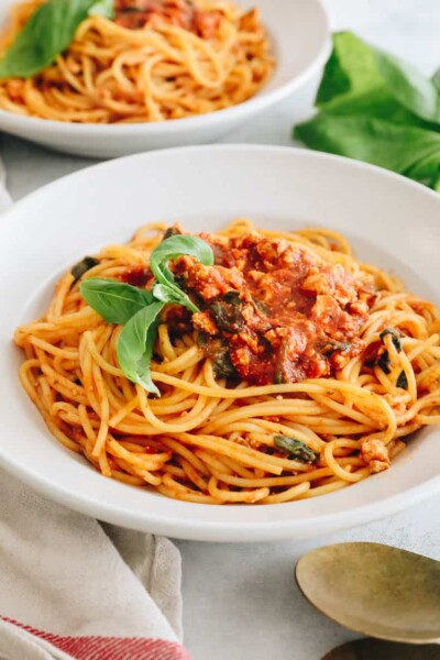 Tofu Pasta Bolognese Recipe - The Healthy Maven