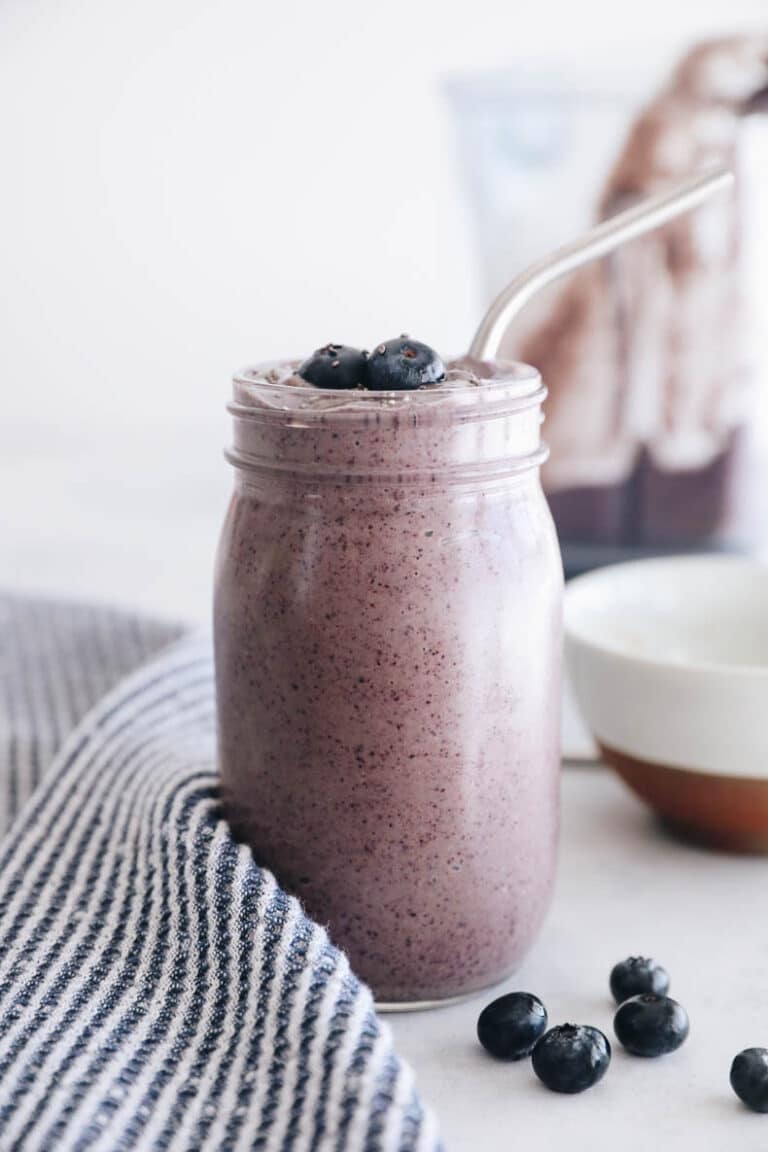 Best Blueberry Smoothie Recipe - The Healthy Maven