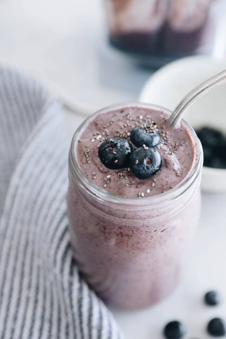 Best Blueberry Smoothie Recipe - The Healthy Maven