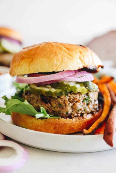 Juiciest Turkey Burger Recipe | The Healthy Maven