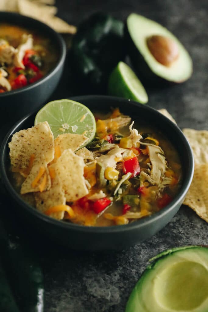 Easy Chicken Poblano Soup - The Healthy Maven