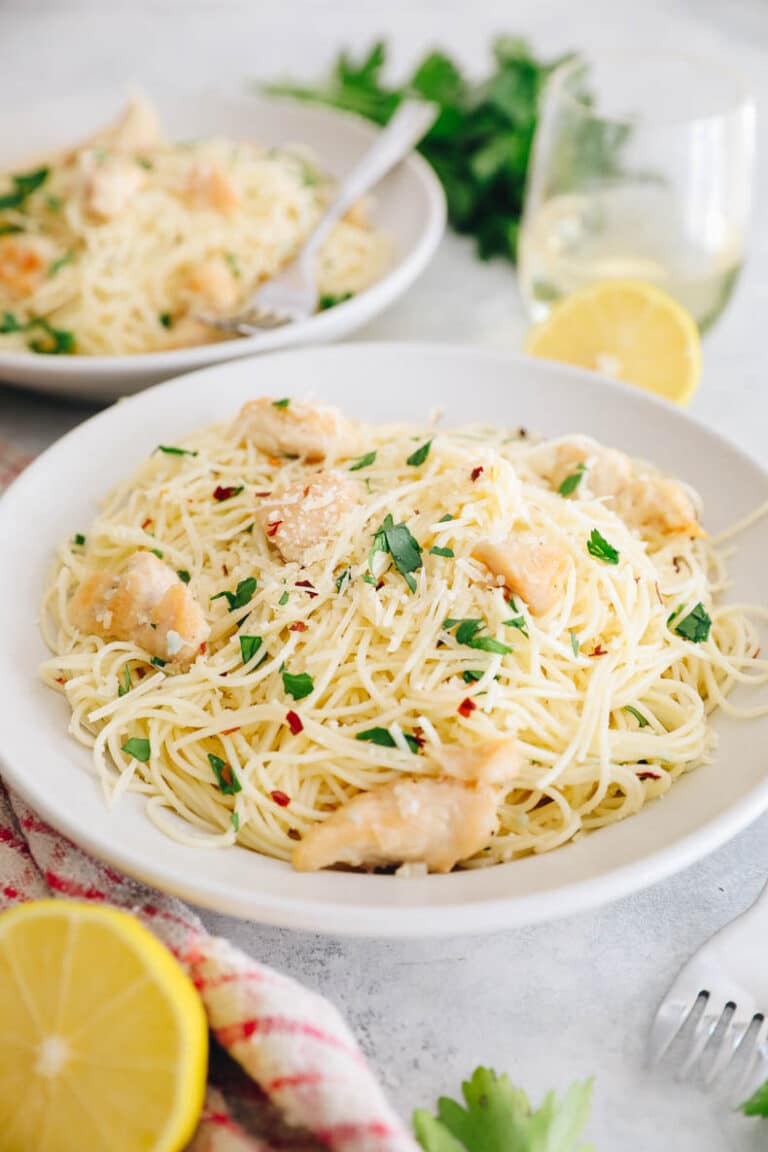 Copycat Chicken Scampi [Olive Garden!] - The Healthy Maven