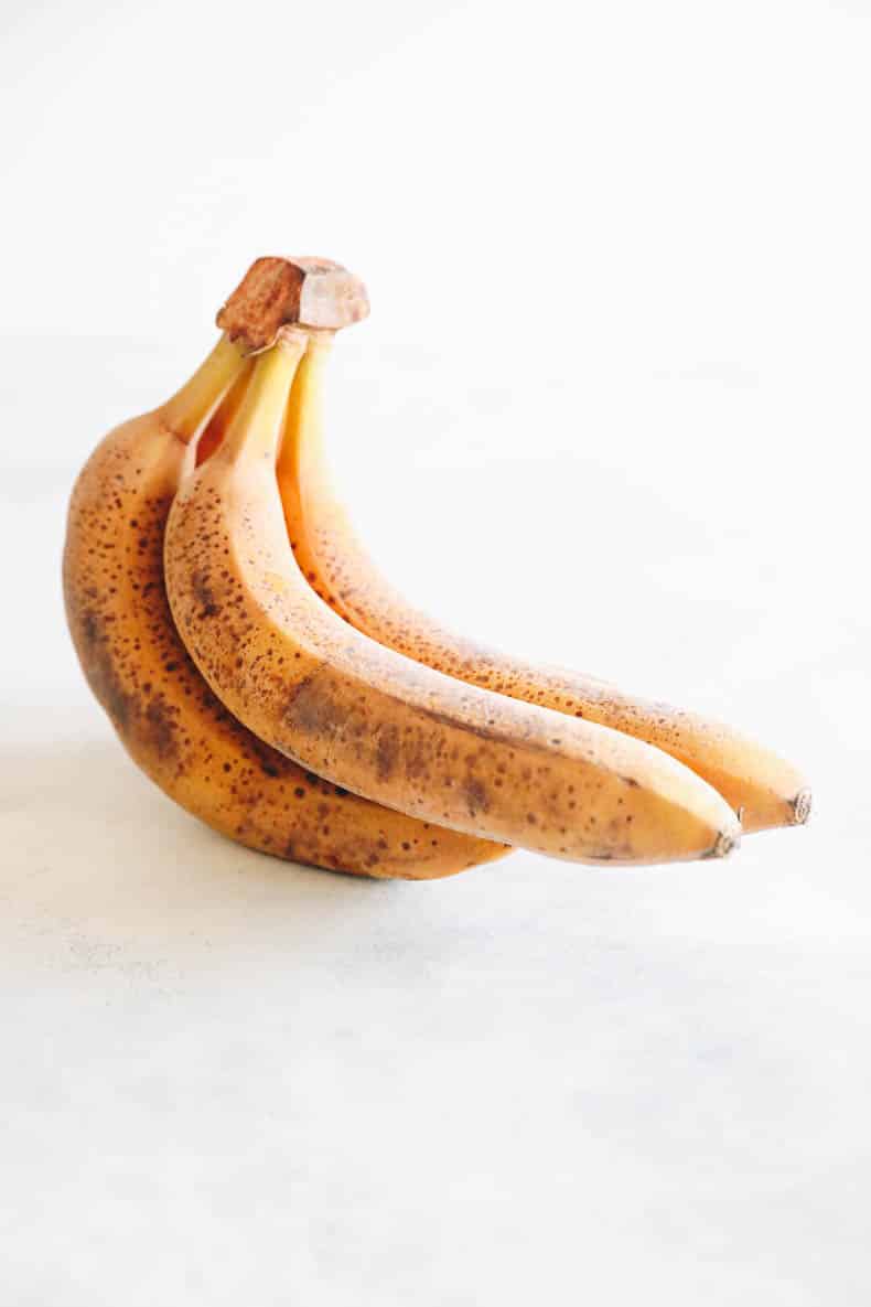 frozen bananas in their peels