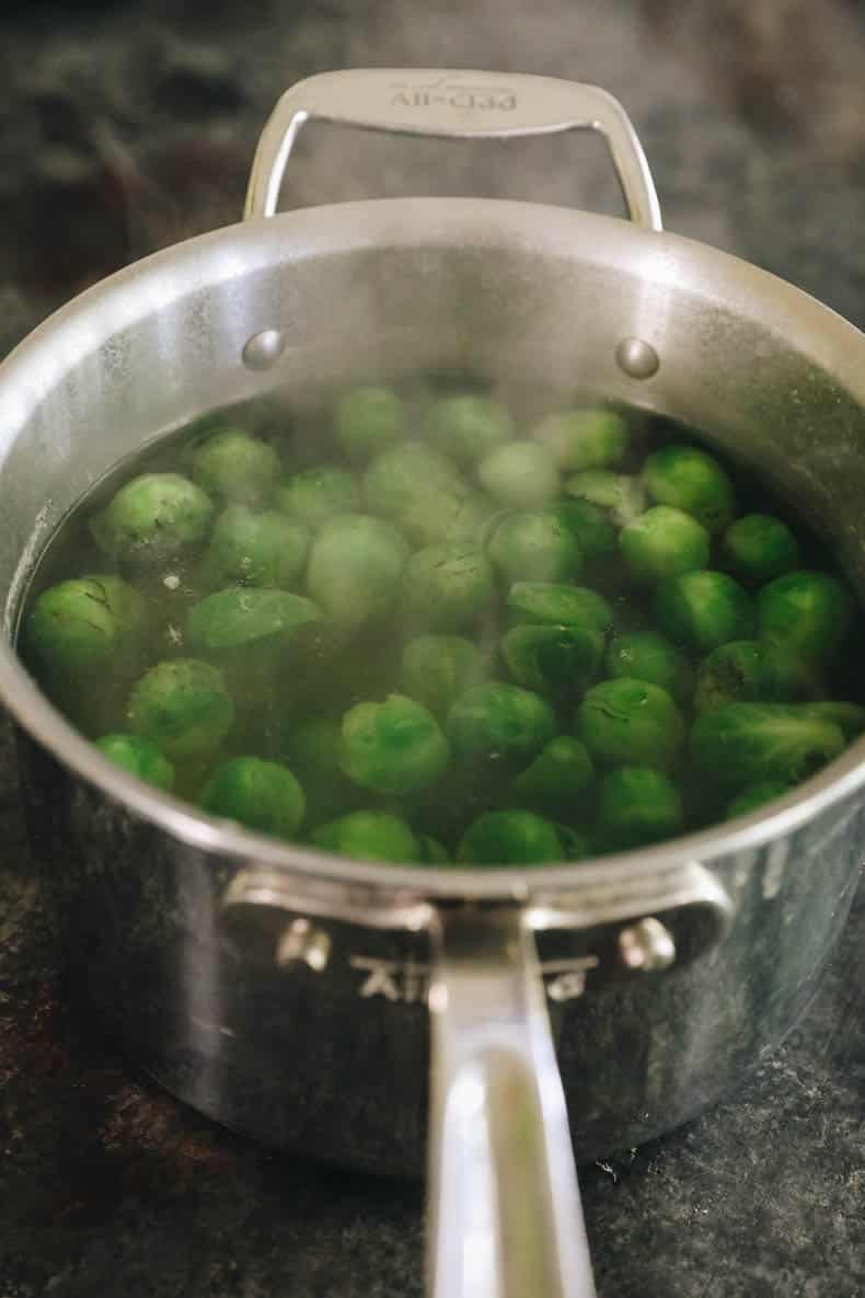 Boiled brussel sprouts