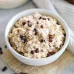 Cookie Dough Overnight Oats in a small bowl and add chocolate chips